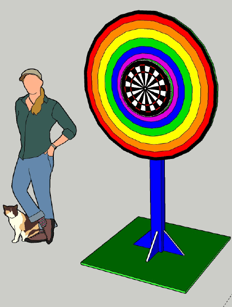 Spinning Dart Board